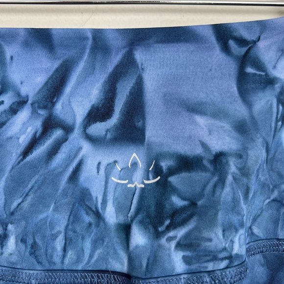 Beyond Yoga Leggings Womens Small Navy Blue Tie Dye Smokeshow‎ Outlaw Active Gym - Picture 6 of 13